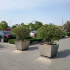 Silver stainless steel planting box