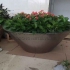 Stainless steel round flower box flower bowl